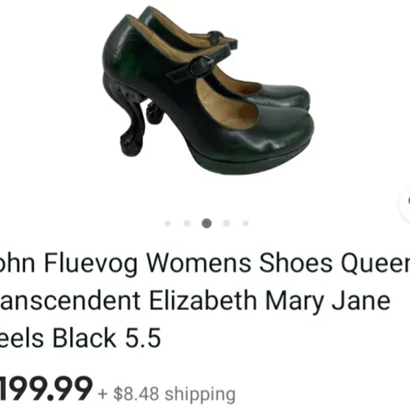 John Fluevog Black Heels - Picture 11 of 11